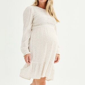 Sonoma Maternity- Floral Cream Dress